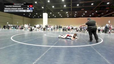 120 lbs Cons. Semis - Zaliyah Rodriguez, TX vs Miranda Stewart Hess Jr, NM