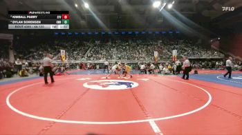 4A-120 lbs 1st Place Match - Dylan Sorensen, Kelly Walsh vs Kimball Parry, Star Valley