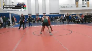 215 lbs Cons. Round 3 - Wyatt Sisco, Kinnelon vs Marquez Gordon, Bishop McCort