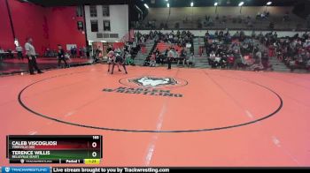 165 lbs Cons. Semi - Terence Willis, Belleville (EAST) vs Caleb Viscogliosi, YORKVILLE (HS)