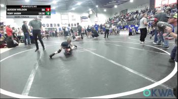 64 lbs Semifinal - Jaxson Weldon, Shelton Wrestling Academy vs Toby Jager, Carl Albert