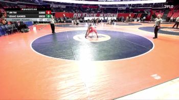 2A 144 lbs Champ. Round 1 - Izaac Gaines, Geneseo vs Jin Tai, Glen Ellyn (Glenbard South)