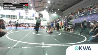75 lbs Rr Rnd 2 - James Gourd, Raw Wrestling Club vs Sawyer Simpson, Salina Wrestling Club
