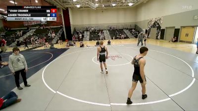 132 lbs Quarterfinal - Asher Troendle, Uintah Wrestling vs Evan Craner, Sanderson Wrestling Academy