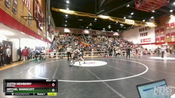 157 lbs Quarterfinal - Justin Newberry, Riverton vs Mitchel Wainscott, Powell