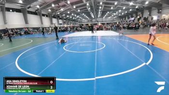 56 lbs Round 2 - Xzaviar De Leon, Takedown Elite Wrestling vs Asa Singleton, El Paso Enforcers Wrestling Club