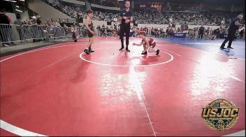 83 lbs Semifinal - Tobias Roundtree, ARDMORE TAKEDOWN CLUB vs Owen Boggs, Cleveland Take Down Club