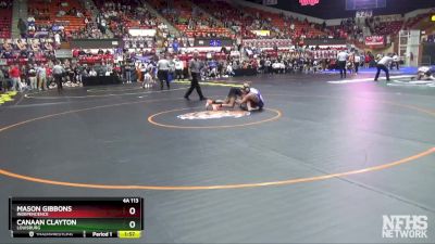 4A 113 lbs Champ. Round 1 - Canaan Clayton, Louisburg vs Mason Gibbons, Independence