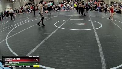 95 lbs Quarterfinal - Nathan Vroom, MD Maniacs vs Jax Robinette, Fort Hill Mat Club