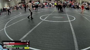 95 lbs Quarterfinal - Nathan Vroom, MD Maniacs vs Jax Robinette, Fort Hill Mat Club