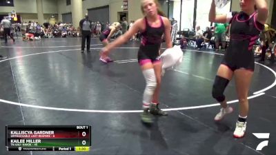 120 lbs Round 1 (4 Team) - Kalliscya Gardner, Untouchable Lady Reapers vs Kailee Miller, TN AAU- Havok