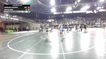 130 lbs Cons. Round 3 - Angelina Santana, Nyssa vs Mattie Iseri, Bishop Kelly
