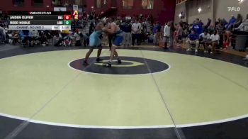 157 lbs Champ. Round 2 - Jaiden Oliver, Roundtree Wrestling Academy vs Reed Noble, Lander