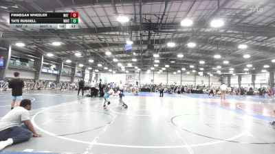 80 lbs Rr Rnd 2 - Finnegan Wheeler, Mat Warriors Gold MS - MS vs Tate Russell, Whitted Trained National Dual Team - MS