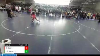 132 lbs Quarterfinal - Deegyn Harris, American Falls Wrestling Club vs Dax Nicoll, Canyon View Falcons