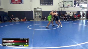285 lbs Champ. Round 1 - Ethan DeRoche, Providence (Mont.) vs Leroy Garibay, Vanguard University