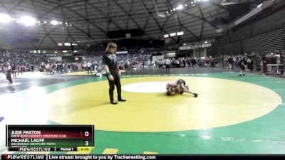 80 lbs Champ. Round 2 - Michael Lauff, Goldendale Grapplers Youth Wrestling vs Jude Paxton, White River Hornets Wrestling Club