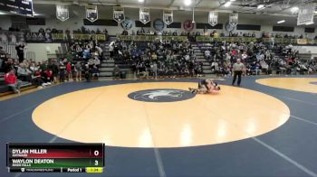 120 lbs Quarterfinal - Dylan Miller, Hayward vs Waylon Deaton, River Falls