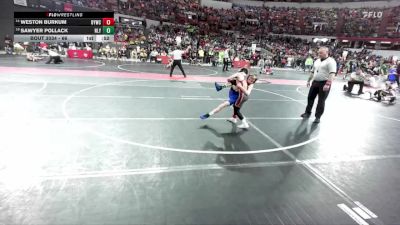 66 lbs Champ. Round 1 - Sawyer Pollack, New Lisbon Youth vs Weston Burkum, Belmont-Platteville Youth Wrestling Club