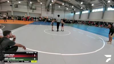 49 lbs Round 1 - Jake Horne, Texas Eagle Wrestling Academy vs John Mack, Rise Wrestling