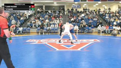 197 lbs Round Of 16 - Liam Packer, American vs Jt Davis, Lehigh
