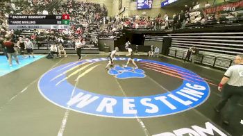 4A 157 lbs Cons. Round 1 - Zachary Semanoff, Sky View vs Kade Mullins, Dixie