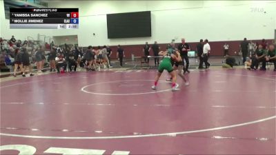 117 lbs Round 4 - Yanissa Sanchez, Victor Valley College vs Mollie Jimenez, East Los Angeles College