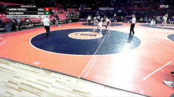 1A 215 lbs Cons. Round 2 - Kaden Tidwell, Vandalia vs Dan French, Woodstock (Marian)
