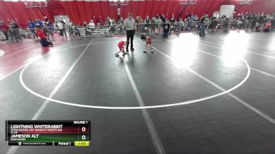 44-46 lbs Round 1 - Lightning Whiterabbit, Coon Rapids Mat Bandits Wrestling Club vs Jameson Alt, Wisconsin