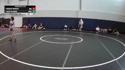 90 lbs Champ. Round 1 - Edgar Shinar, Nolf Wrestling Academy vs Jack Flores, Katy Area Wrestling Club