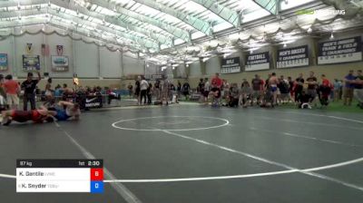 97 kg Consi Of 4 - Kyle Gentile, LVWC vs Kevin Snyder, Ohio State-Unattached