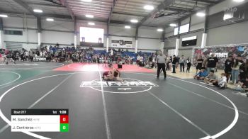 120 lbs Round Of 16 - Maanuel Sanchez, Hyperbolic WC vs Jovanni Contreras, Aztec WC