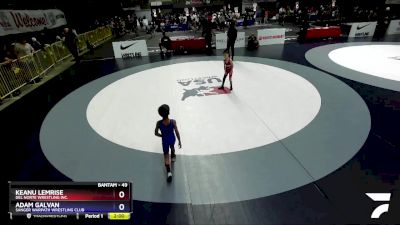 49 lbs Cons. Round 3 - Keanu Lemrise, Del Norte Wrestling Inc. vs Adam Galvan, Sanger Warpath Wrestling Club