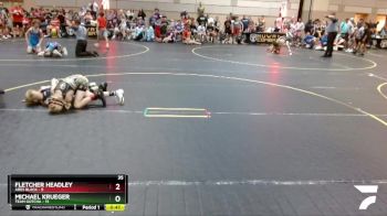 70 lbs Quarterfinals (8 Team) - Michael Krueger, Team Gotcha vs Fletcher Headley, Ares Black