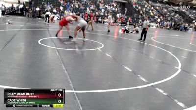 285 lbs Cons. Round 1 - Cade Whish, Colorado School Of Mines vs Riley Dean-Butt, Western Colorado University