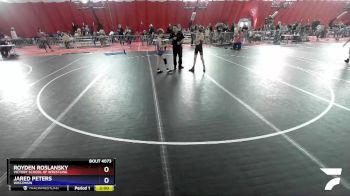 86 lbs Cons. Semi - Royden Roslansky, Victory School Of Wrestling vs Jared Peters, Wisconsin