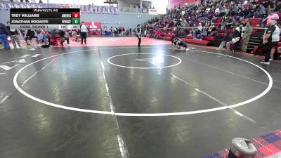 132 lbs Cons. Round 1 - Trey Williams, El Paso Americas vs Jonathan Rodarte, El Paso Austin