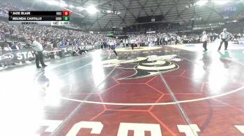 Girls 1B/2B/1A 125 Semifinal - Jade Blair, Forks (Girls) vs Belinda Castillo, Connell (Girls)