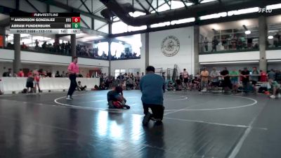 112-116 lbs Quarterfinal - Anderson Gonzalez, Relentless Training Center vs Abram Funderburk, Eureka Wrestling Club