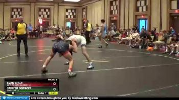 138 lbs Round 2 (6 Team) - Evan Cruz, Elite Athletic Club DZ vs Sawyer Ostroff, Diablo WC