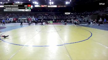 150 lbs Champ. Round 3 - Niamiah Naranjo, Minico vs Clayton Waldron, Mountain View, Oregon