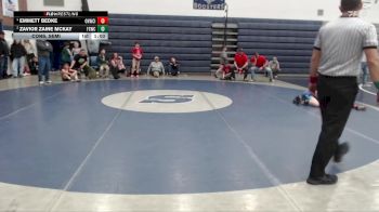 67 lbs Cons. Semi - Emmett Bedke, Oakley Hornets Wrestling Club Inc. vs Zavior Zaine McKay, Fighting Squirrels Wrestling Club