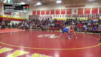 175 lbs Quarterfinal - Derek Roos, Benton Community vs Blake Mather, West Delaware, Manchester