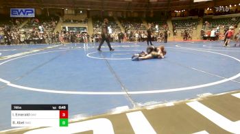 76 lbs Round Of 16 - Isaac Emerald, Raw Wrestling Club vs Braden Abel, Salina Wrestling Club