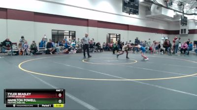 82-89 lbs Semifinal - Hamilton Powell, Fighting Irish WC vs Tyler Beasley, Center Grove WC