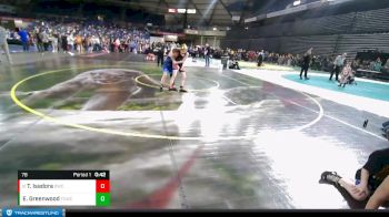 78 lbs Quarterfinal - Taylor Isadora, Olympia Wrestling Club vs Ella Greenwood, Twin City Wrestling Club