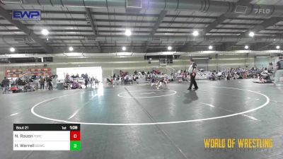 70 lbs Round Of 16 - Nora Rauen, Force Elite vs Hadlee Worrell, Big Game Wrestling Club