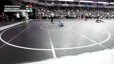 46 lbs Consolation - Hayden Schliemann, Hammerin Hawks WC vs Arabelle Roberts, Ground Zero WC