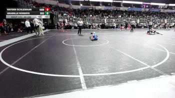 46 lbs Consolation - Hayden Schliemann, Hammerin Hawks WC vs Arabelle Roberts, Ground Zero WC