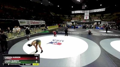 165 lbs Quarterfinal - Carson Hudson, California vs Caden Burritt, Valhalla Wrestling Club